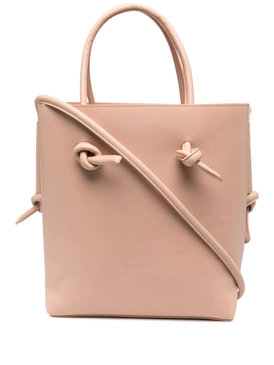 Marsèll Noda Leather Tote In Pink