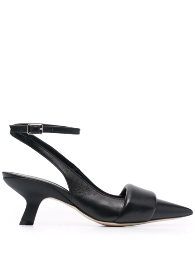 Vic Matie Chelsea Slash Mid-heel Pumps In Black