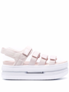 Nike Icon Classic Platform Sandals In Rosa