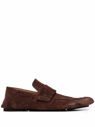 Marsèll Toddone Suede Loafers In Brown
