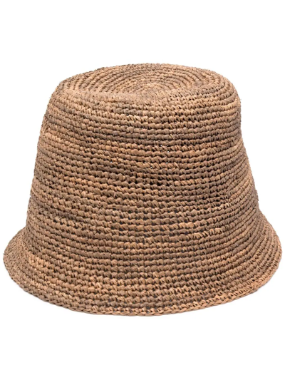 Ibeliv Andao Raffia Tea Hat In Beige