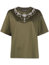 Dolce & Gabbana Crystal-embellished Short-sleeved T-shirt In Grün