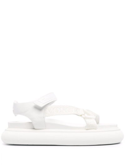 Moncler Catura 35mm Touch-strap Sandals In Weiss