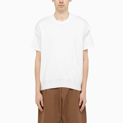 Studio Nicholson White Foss Knitted Waistcoat