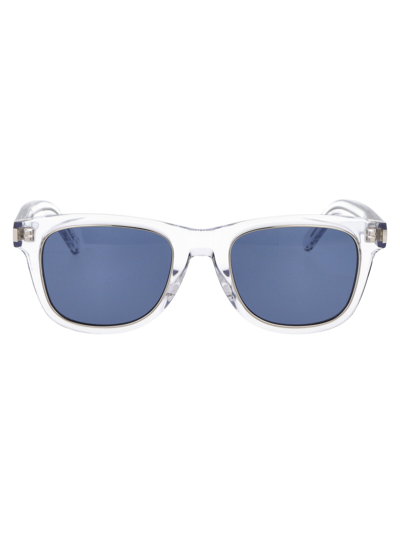 Saint Laurent Eyewear Square Frame Sunglasses In Transparent