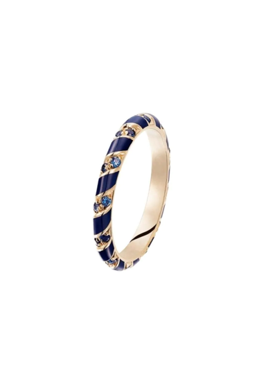 Alice Cicolini 14kt Yellow Gold Memphis Candy Sapphire Ring