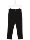 Givenchy Boy Straight Trousers With Logo Band In Black