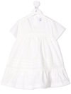 Knot Mindy Tiered Midi Dress In White