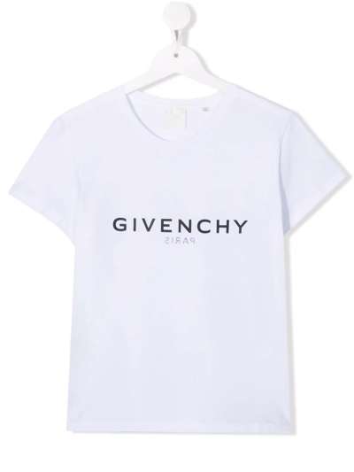 Givenchy Teen Logo-print T-shirt In White