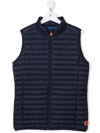 Save The Duck Teen Andy Padded Gilet Jacket In Blue