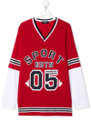 Dsquared2 Teen Sport Edtn Long-sleeve Top In Red