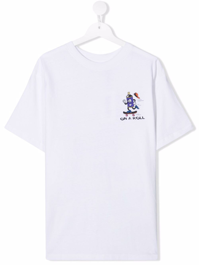 Molo Teen On A Roll Graphic T-shirt In White