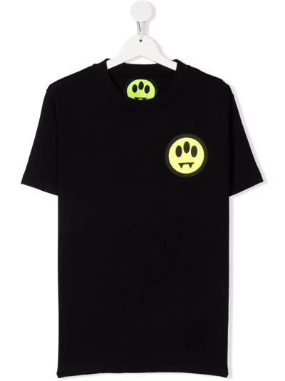 Barrow Teen Logo-print Cotton T-shirt In Black