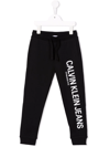Calvin Klein Logo-print Track Pants In Black