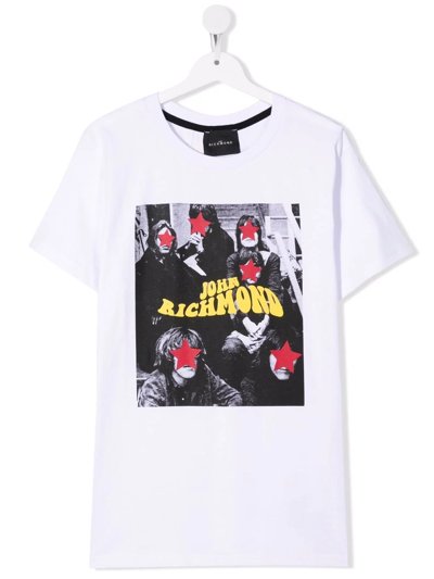 John Richmond Junior Teen Graphic-print Short-sleeve T-shirt In White