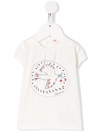 Bonpoint Baby Assia Printed Cotton T-shirt In White