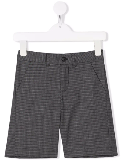 Bonpoint Kids' Houndstooth Shorts In Blue