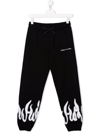 VISION OF SUPER TEEN SPRAY-FLAME TRACK PANTS
