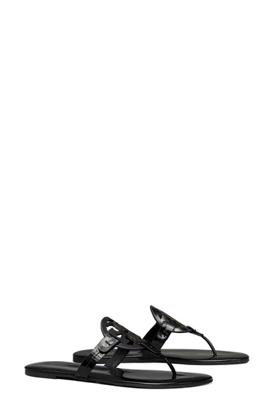 Tory Burch Miller Soft Sandal In Perfect Black Patent