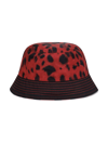 Dolce & Gabbana Leopard-print Bucket Hat In Red