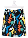 Stella Mccartney Abstract Bermuda Shorts Black In Black