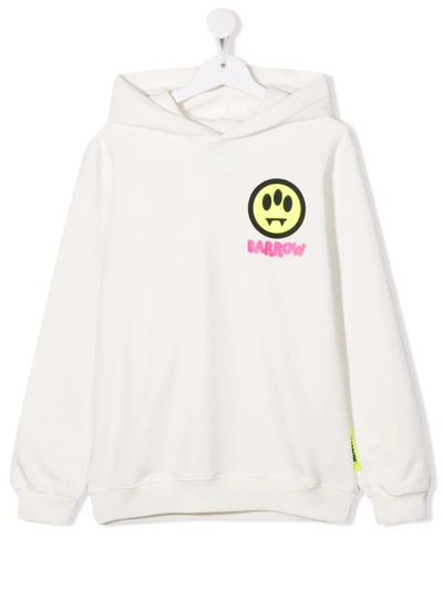 Barrow Teen Graphic-print Pullover Hoodie In White