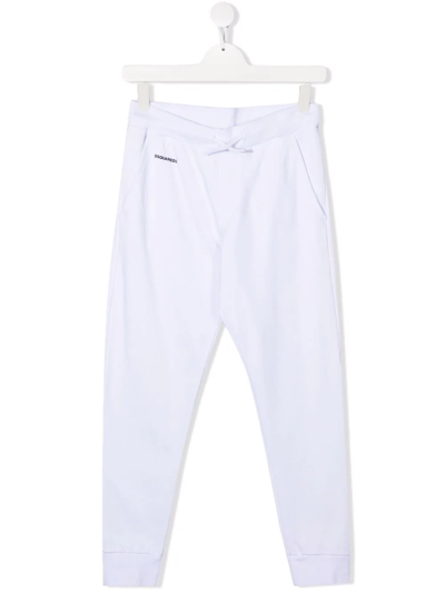 Dsquared2 Kids' Sport Edition 5 Jogging Trousers In White