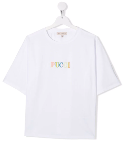 EMILIO PUCCI JUNIOR TEEN LOGO-PRINT SHORT-SLEEVED T-SHIRT