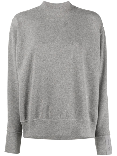 Polo Ralph Lauren Mock Neck Sweatshirt In Grey