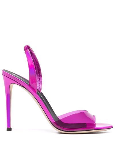 Giuseppe Zanotti Lilibeth Plexy 凉鞋 In Pink