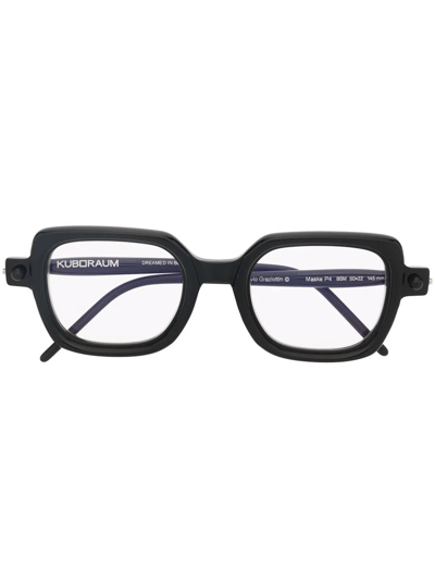 Kuboraum Square-frame Glasses In Black