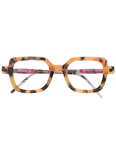 Kuboraum Tortoiseshell-frame Glasses In Brown