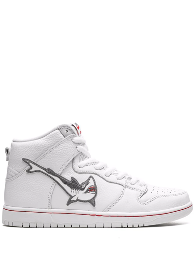 Nike X Oski Sb Dunk High Pro Iso Sneakers In White
