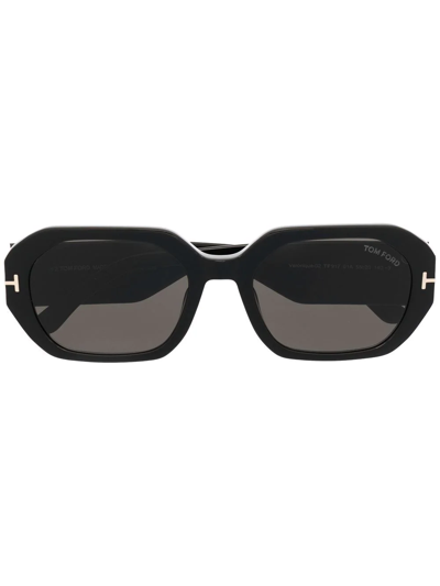 Tom Ford Geometric-frame Sunglasses In Black