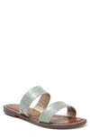 Sam Edelman Gala Two Strap Slide Sandal In Dark Seaglass Green