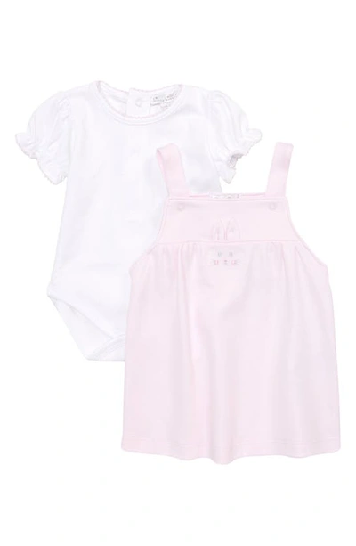 Kissy Kissy Babies' Pima Cotton Jumper & Bodysuit In Pink/ White