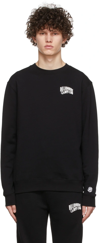 Billionaire Boys Club Cotton Sweatshirt With Contrasting Logo Print In Black