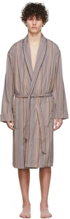Paul Smith Signature Stripe Dressing Gown - Multicolour In 92 Multicolour
