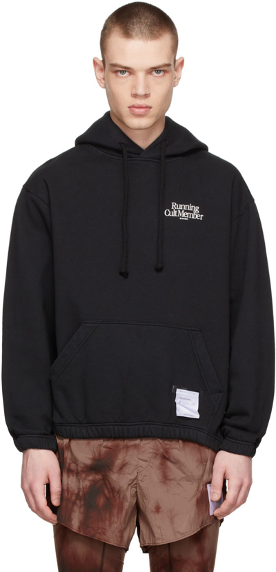 Satisfy Organic Cotton Hooded Sweatshirt In Black