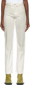 Eytys Logo Slim Jeans In White