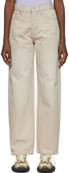 Eytys Beige Cypress Jeans In Camel