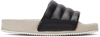 Spalwart Black Pause Puff Sandals In Black
