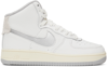 Nike White Strapless Air Force 1 Sculpt High Sneakers In Summit White/silver-
