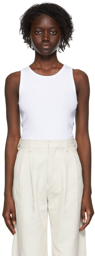 Filippa K White Organic Cotton Tank Top