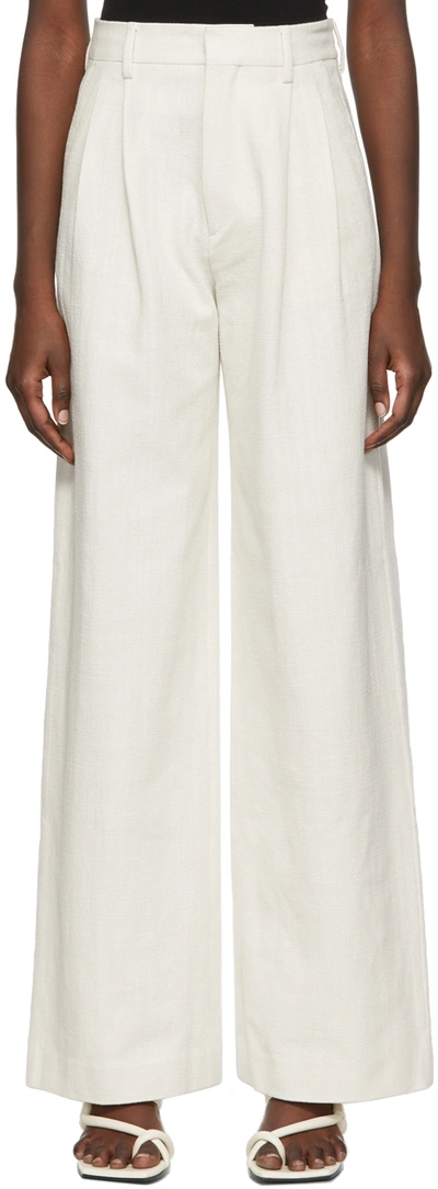 Filippa K Darcey High-waisted Trousers In White
