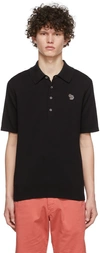 Ps By Paul Smith Black Zebra Polo In 79 Blacks