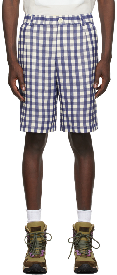 Jacquemus Le Short Gelati Pleated Shorts In Blue