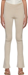 Jacquemus Beige 'le Pantalon Baunhila' Trousers In 130 Light Beige