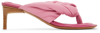 Jacquemus Les Sandales Nocio 80 Leather Thong Sandals In 430 Pink