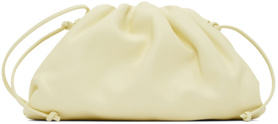Bottega Veneta Yellow Mini Pouch Clutch In 7405 Zest Washed Gol